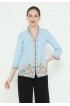 Lyne Halim Blouse Kebaya Bordir, Light Blue 3336